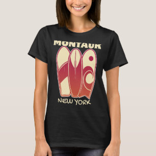Camiseta MONTAUK NEW YORK Surfing Vintage Surfboards Retro