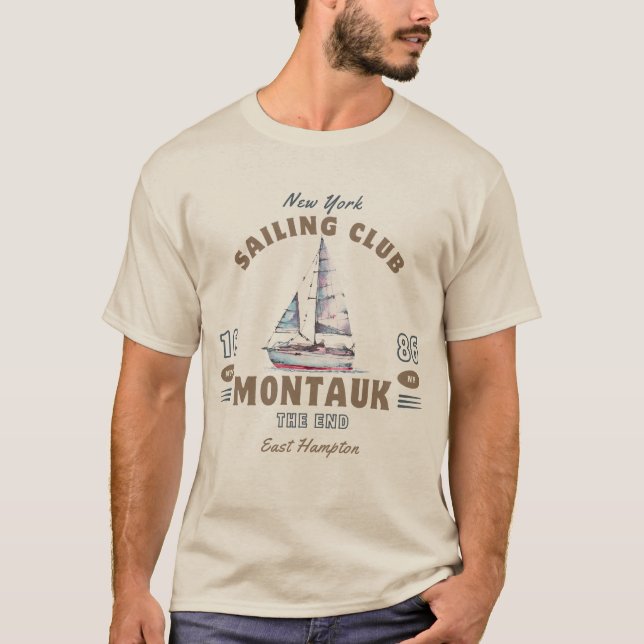 Camiseta Montauk NY Sailing Club (Frente)