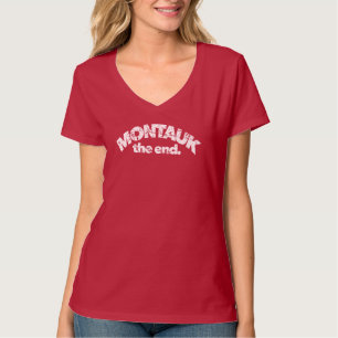 Camiseta Montauk O Fim Long Island Nova York Ditch Plains
