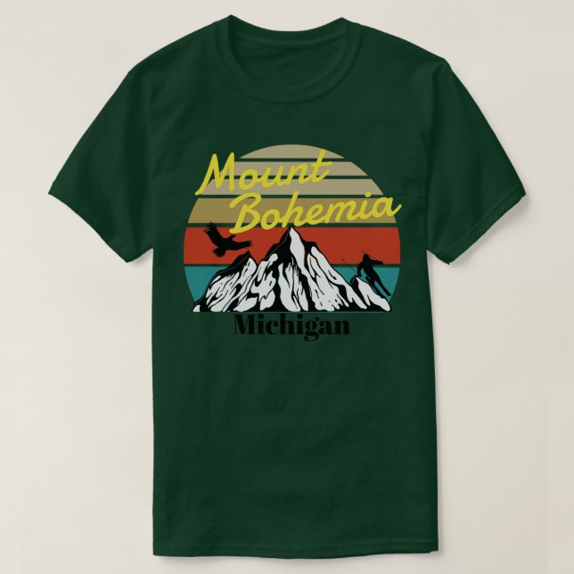 Camiseta Monte Bohemia ski Michigan (Frente do Design)