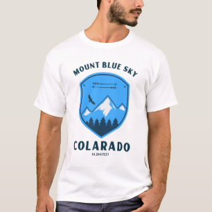 Camiseta Monte céu azul formalmente monte evans