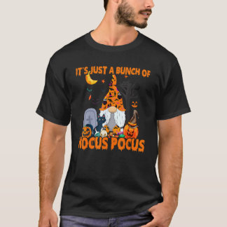Camiseta Monte de Gnome de Abóbora Hocus Pocus Morcegos Gat