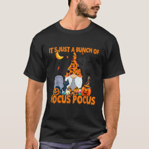 Camiseta Monte De Truques De Gnomo De Abóbora Morcegos Gato