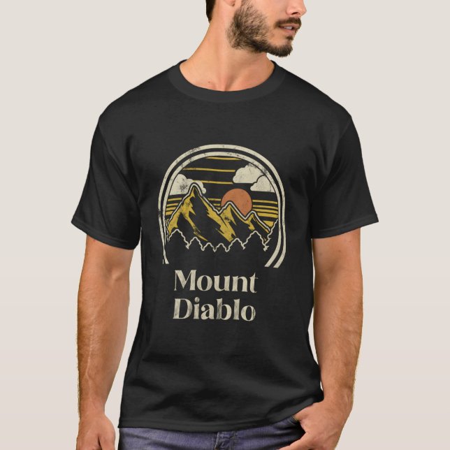 Camiseta Monte Diablo Monta Califórnia Andando ao ar livre (Frente)