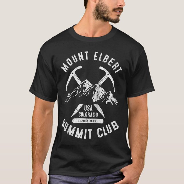 Camiseta Monte Elbert Summit Club I Escalou o Monte Elbert  (Frente)