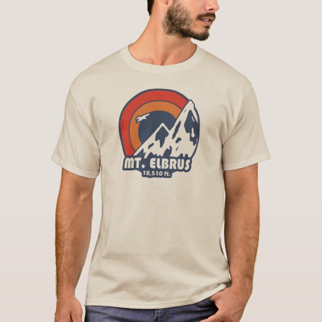 Camiseta Monte Elbrus Russia Sun Eagle (Frente)