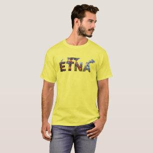 Camiseta Monte Etna Vulcão Ativo Itália Maravilha Poderosa