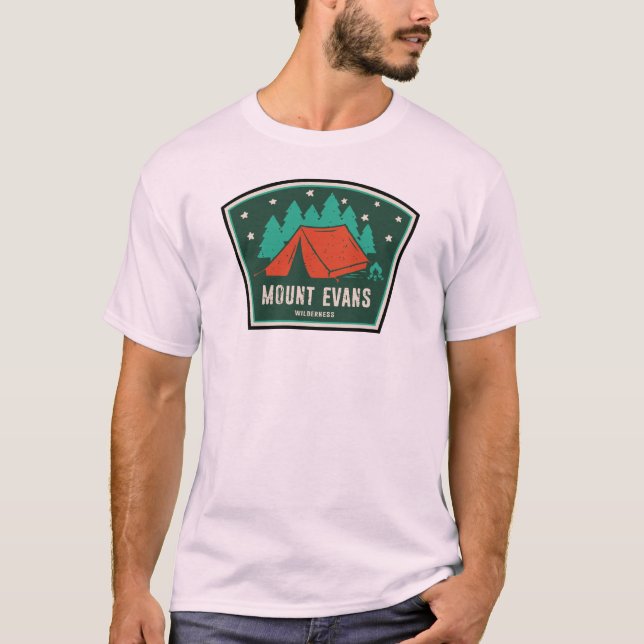 Camiseta Monte Evans Wilderness Colorado Camping (Frente)