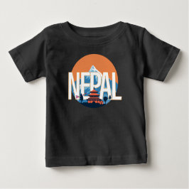 Camiseta Monte Everest no Templo do Nepal