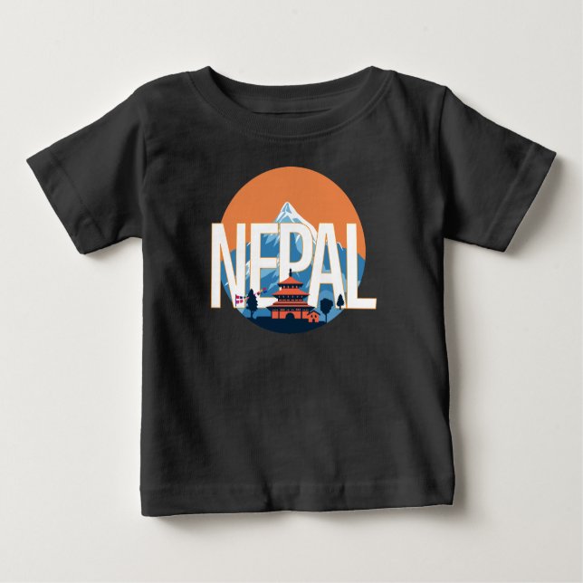 Camiseta Monte Everest no Templo do Nepal (Frente)