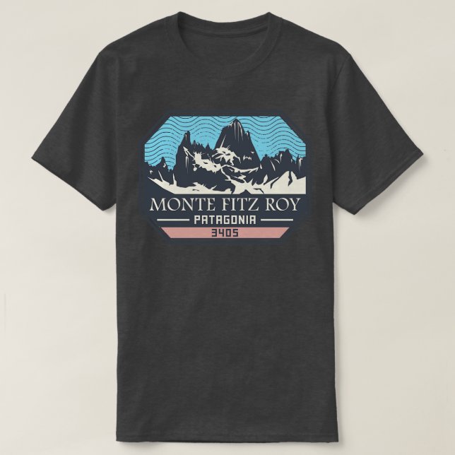 Camiseta Monte Fitz Roy Patagonia (Frente do Design)