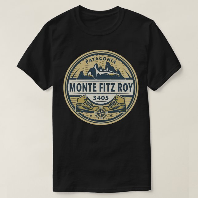 Camiseta Monte Fitz Roy Patagonia 1 (Frente do Design)