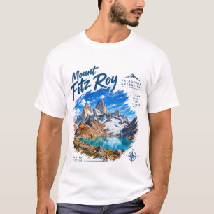 Camiseta Monte Fitz Roy Patagônia Montanha Argentina