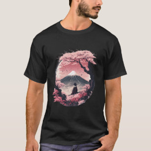 Camiseta Monte Fuji Cherry Blossoms Geisha Jardim Japonês