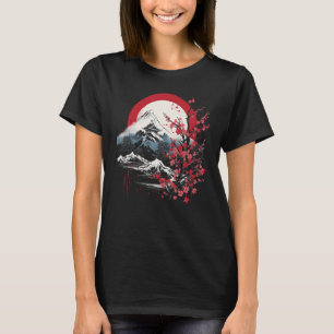Camiseta Monte Fuji Cherry no Japão Aesth
