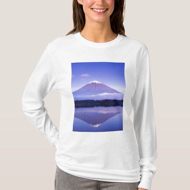 Camiseta Monte Fuji com Nuvem Lenticular, Lago Motosu, (Frente)