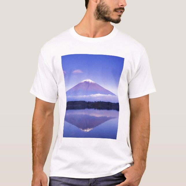 Camiseta Monte Fuji com Nuvem Lenticular, Lago Motosu, (Frente)
