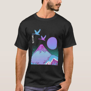 Camiseta Monte Fuji Fujisan Honshu Japonês Vapor Aestético