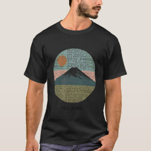 Camiseta Monte Fuji Japonês Monte Fuji Japão Moderno Elegan