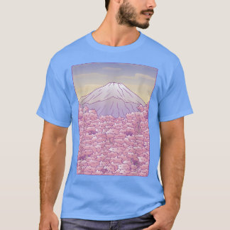 Camiseta Monte Fuji Sakura Árvore Japonesa do Blossom