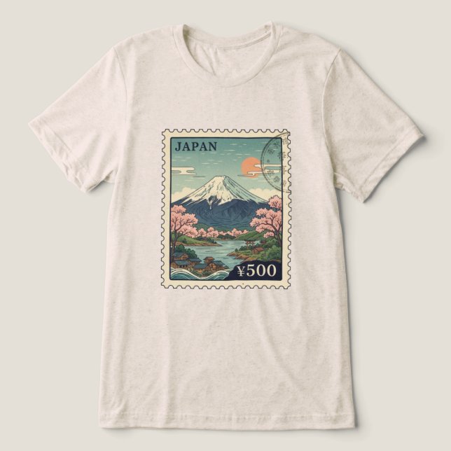 Camiseta Monte Fuji Vintage Japão (Design frontal)