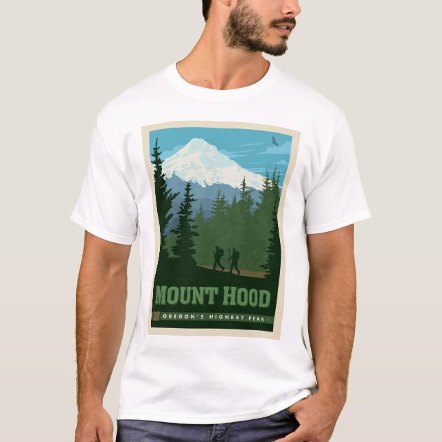 Camiseta Monte Hood | Oregon (Frente)