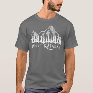 Camiseta Monte Katahdin Montanhas Maine ME Caminhando