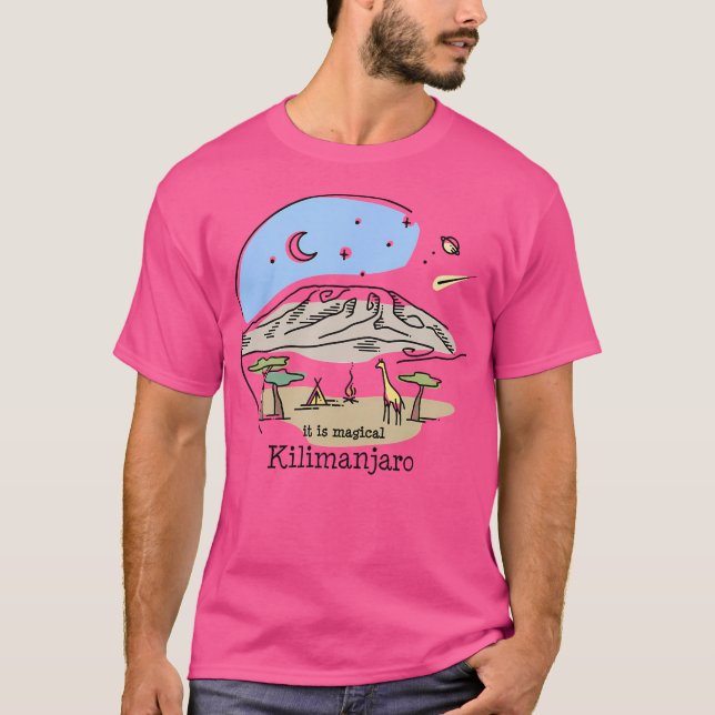 Camiseta Monte Kilimanjaro Finisher Hike Africa Trekking Hi (Frente)