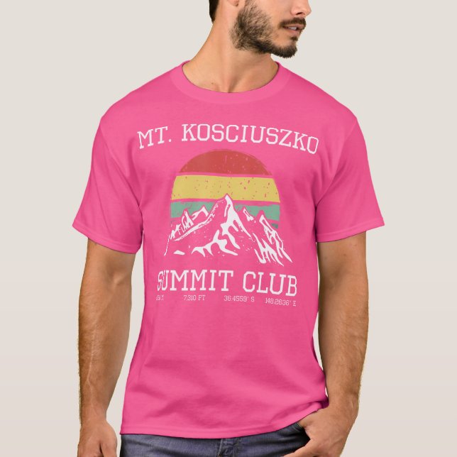 Camiseta Monte Kosciuszko Summit Club Sun Austrália (Frente)
