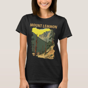 Camiseta Monte Lemmon Arizona Floresta Viagem Retro