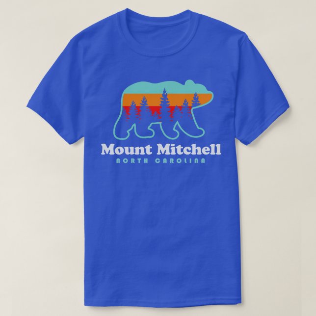Camiseta Monte Mitchell Hike North olina Black Mountain Ran (Frente do Design)