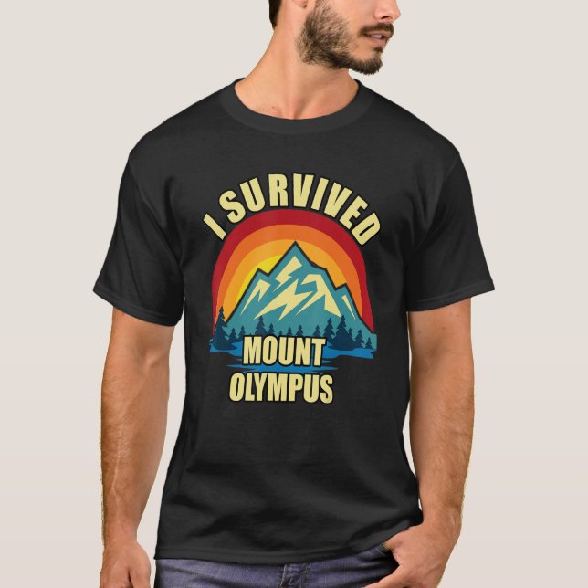 Camiseta Monte Olimpo subindo Montagem Montante (Frente)