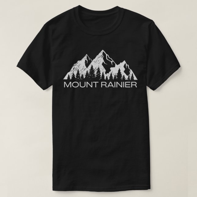 Camiseta Monte Rainier Mt Rainier Parque Nacional Washingto (Frente do Design)
