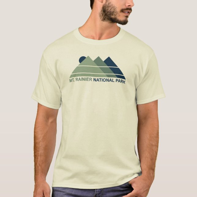 Camiseta Monte Rainier National Park Mountain Sun (Frente)