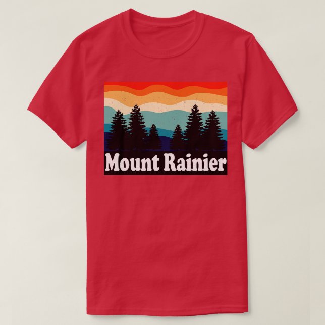 Camiseta Monte Rainier National Park Washington (Frente do Design)