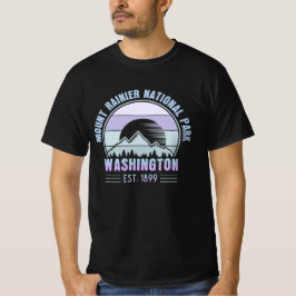 Camiseta Monte Rainier National Park Washington EUA Retro