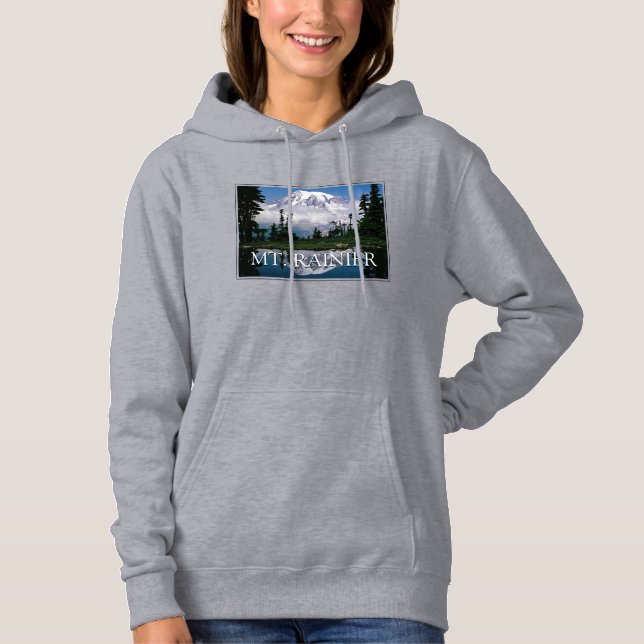 Camiseta Monte Rainier | Reflexo em uma Lagoa da Montanha (Frente)