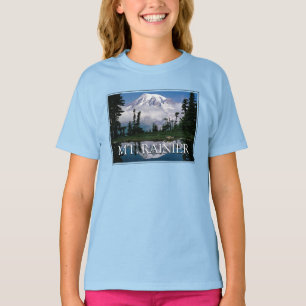 Camiseta Monte Rainier Reflexo em uma Lagoa da Montanha
