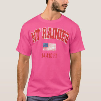 Camiseta Monte Rainier Washington Outdoor Adventure Hikin