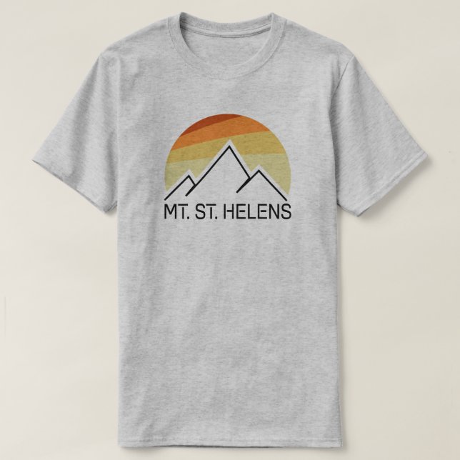Camiseta Monte Rua. Helens Washington Retro (Frente do Design)