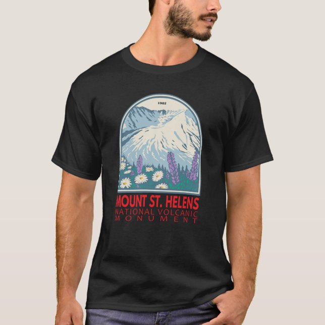 Camiseta Monte Ruas Helena Monumento Vulcânico Nacional Ret (Frente)