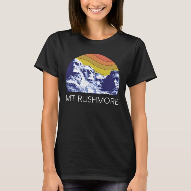 Camiseta Monte Rushmore, EUA, Monumento Histórico (Frente)