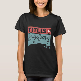 Camiseta Monte Titlis Engelberg Suíça Caminhada Hiking Esqu