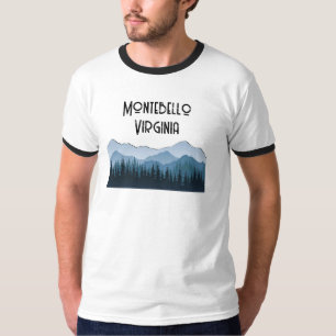 Camiseta Montebello VA Montanhas Blue Ridge Azul Personaliz