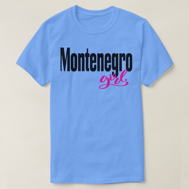 Camiseta Montenegro Girl (Frente do Design)