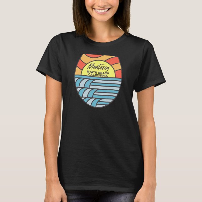 Camiseta Monterey State Beach California Ca Beach Sunset (Frente)