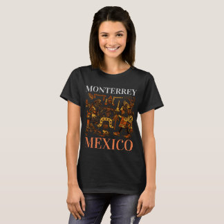 Camiseta Monterrey Mexico Aztec Design, 3 mulheres