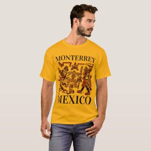 Camiseta Monterrey México Design asteca, masculina #2