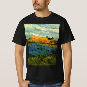 Camiseta Montes de Feno sob um Céu Chuvoso por Vincent van 