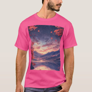 Camiseta Montes E Lago De Outono